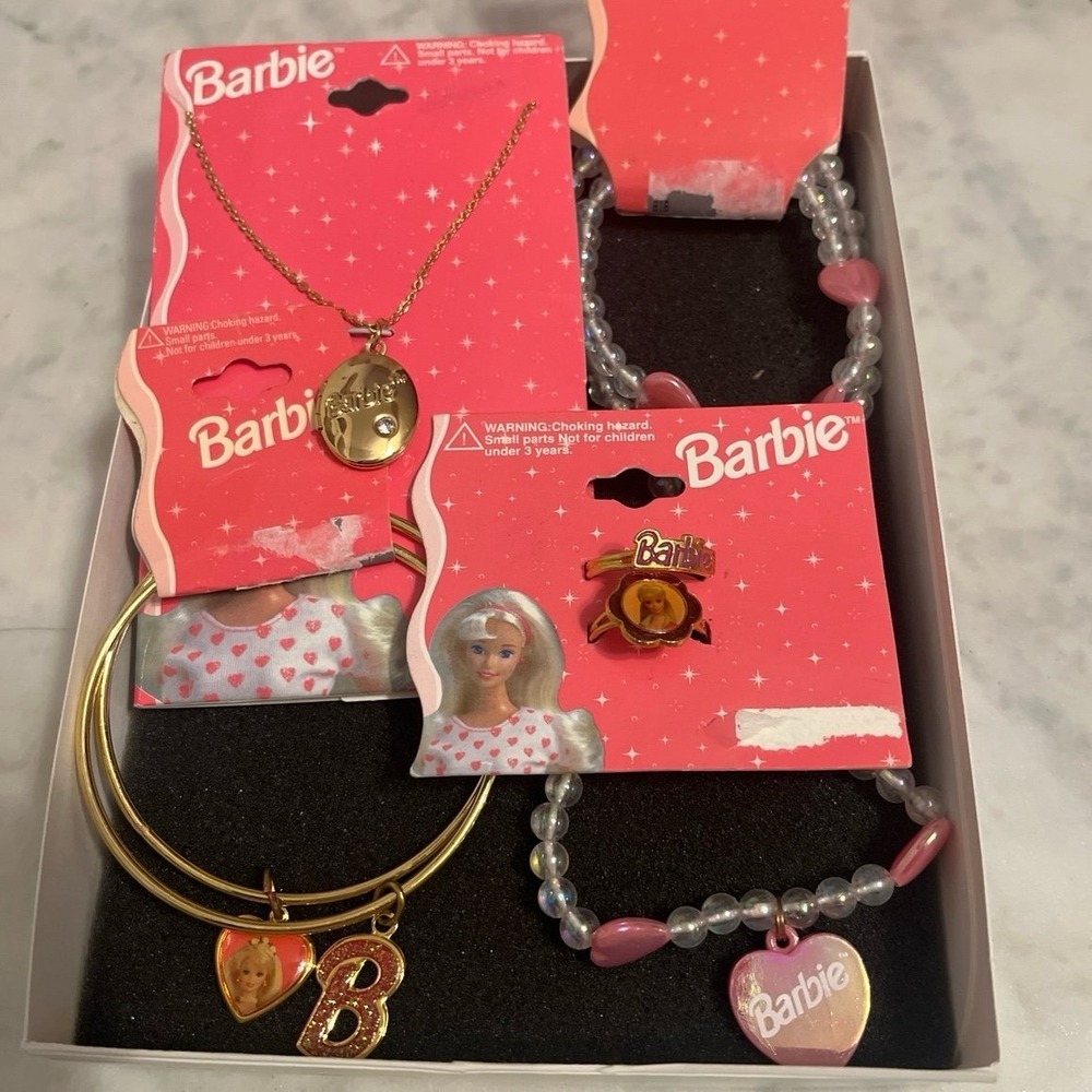 New Vintage Y2K Barbie jewelry lot 1998